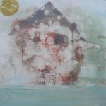 Piovve 2015 tecnica mista su tavola 20x20 cm