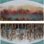 Sotto Bosco 2014 tecnica mista su tavola Dittico 80x150 cm 80x150 cm