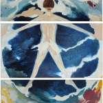 Cefalea 2014 tecnica mista su tavola trittico 80x150 cm 80x150 cm 80x150 cm